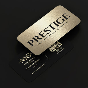 Luxe Uitvoerende Diensten Prestige Zwart Nepgoud Visitekaartje