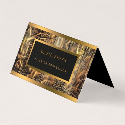 Luxe, uniek hout visitekaartje (Voorkant)