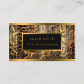 Luxe, uniek houtwoud Visitekaartje (Voorkant)