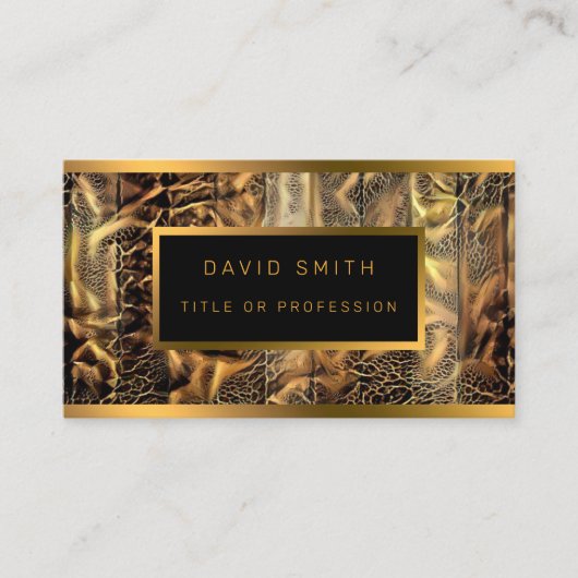 Luxe, uniek houtwoud Visitekaartje (Voorkant)