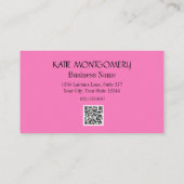 Luxe Unieke QR Code Holografisch Visitekaartje (Achterkant)