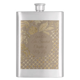 Luxe,Valentijnsdag,Gouden Bloemen,Pixels Patroon Flacon