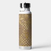 Luxe, Valentijnsdag, Gouden Bloemen, Pixels  Waterfles (Rechts)