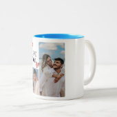 "Luxe Valentijnsdag Kaart" Tweekleurige Koffiemok (Voorkant rechts)