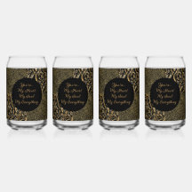 Luxe, Valentijnsdag,Zwarte Gouden Bloemen ,Pixel 