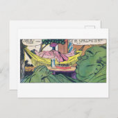 Luxe van luiheid Comic Panel Briefkaart (Voorkant / Achterkant)