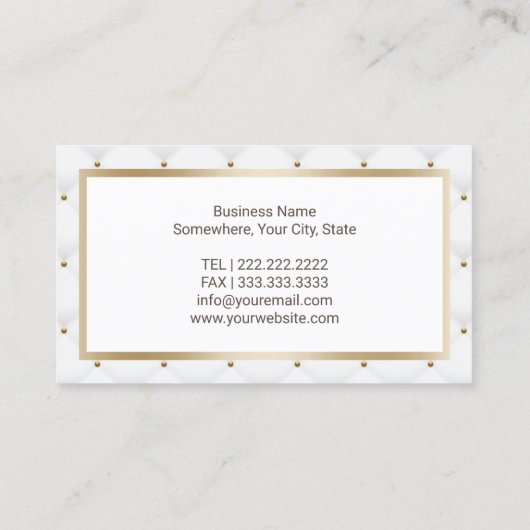 Luxe van onroerend goed, gekwalificeerd als profes visitekaartje (Achterkant)