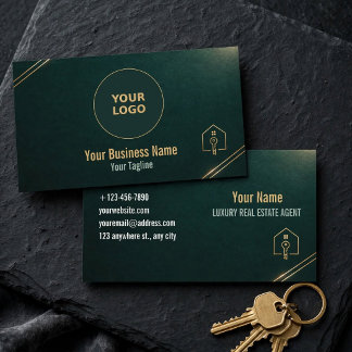 Luxe Vastgoed Agent Kaart Visitekaartje