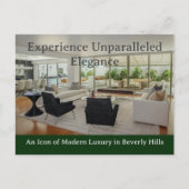 Luxe vastgoed briefkaart (Voorkant)