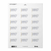 Luxe Vastgoedadres – Minimaal Elegant Etiket (Full Sheet)