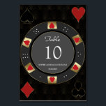 Luxe Vegas Gold Casino Poker Chip Wedding Kaart<br><div class="desc">Glamoureuze Las Vegas Casino thema trouwkaart. Het beschikt over een uniek ontwerp van de pokerchip versierd met faux goud,  rode harten met een faux gouden slag,  een paar dobbelstenen,  voor een luxe touch. Gebruik de tool Personaliseren om uw gegevens toe te voegen. Meer ideeën in mijn Poker Casino Collectie.</div>