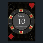 Luxe Vegas Goud Casino Poker Chip Bruiloft Kaart<br><div class="desc">Glanzende Las Vegas Casino-thema bruiloftkaart. Het bevat een uniek pokerchipontwerp versierd met namaakgoud,  rode harten met een namaakgouden rand,  een paar dobbelstenen,  voor een luxe uitstraling. Gebruik de personalisatietool om uw informatie toe te voegen. Meer ideeën in mijn Poker Casino Collectie.</div>