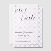 Luxe vellum foto overlay script uitnodigingen (Offset (Uitnodiging))