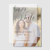 Luxe vellum foto overlay script vellum uitnodigingen (Offset (Koppel))