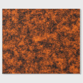 Luxe verbrand oranje & zwart marmer cadeaupapier (Vlak)