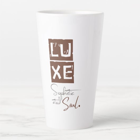 LUXE Verfijnde Ziel Latte Mok (Voorkant)