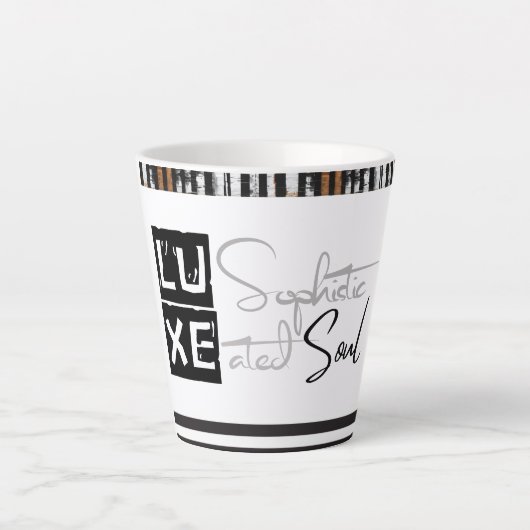 LUXE Verfijnde Ziel Latte Mok (Voorkant)