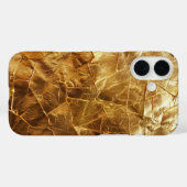 Luxe Verfrommelde Gouden Folie iPhone Case (Achterkant (horizontaal))