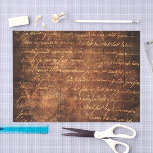 Luxe  verguld bruin goudweefsel papier (Craft)