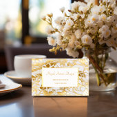 Luxe verguld goud Monstera blad ontwerp op maat Visitekaartje