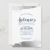 LUXE VERJAARDAGSFEEST UITNODIGEN modern verguld zi Kaart (Voorkant)