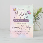 Luxe verjaardagsuitnodiging folie uitnodiging (Staand Voorkant)