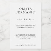 Luxe Verloving Candle Sticker Gift voor koppels (Enkel label)