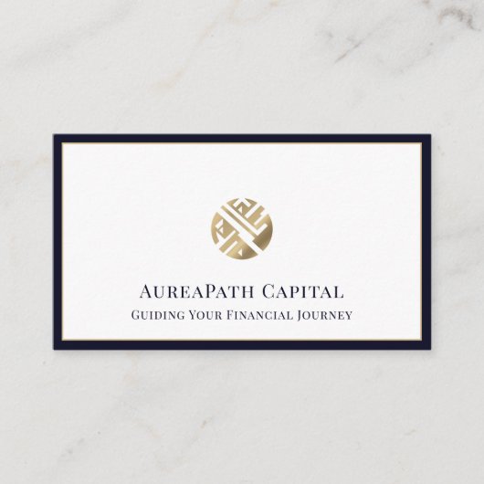 Luxe vermogensbeheer visitekaartje (Voorkant)