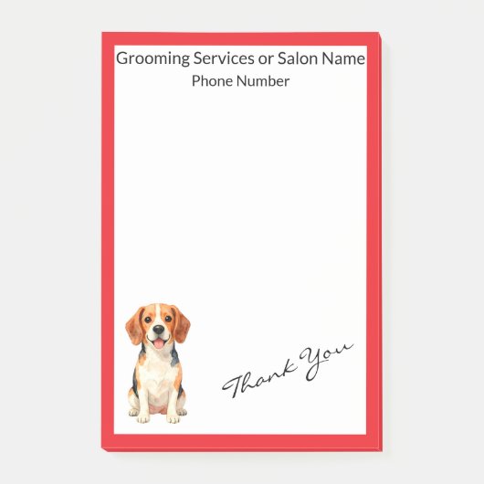 Luxe Verzorging Honden Persoonlijke Moderne Collec Post-it® Notes (Voorkant)