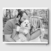 luxe | Vet Modern Minimalistisch Bruiloft Gastenbo Gastenboek (Achterkant)