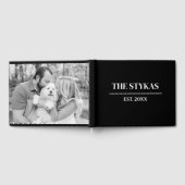 luxe | Vet Modern Minimalistisch Bruiloft Gastenbo Gastenboek (Volledig)