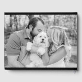 luxe | Vet Modern Minimalistisch Bruiloft Gastenbo Gastenboek (Achterkant)