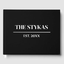 luxe | Vet Modern Minimalistisch Bruiloft Gastenbo