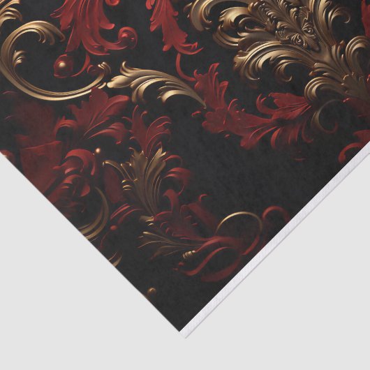Luxe Victoriaans Ornament II Tissuepapier (Detail)