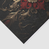 Luxe Victoriaans Ornament III Tissuepapier (Detail)