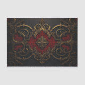 Luxe Victoriaans Ornament Tissuepapier (Voorkant)