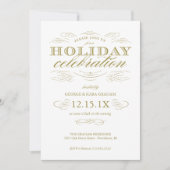 Luxe viering Elegant Holiday Party nodigt uit Kaart (Voorkant)