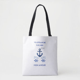 Luxe Villefranche-Sur-Mer Franse Riviera Tote Bag