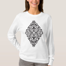 Luxe Vintage Bloemrijke Frame Decoratie Kunst T-shirt