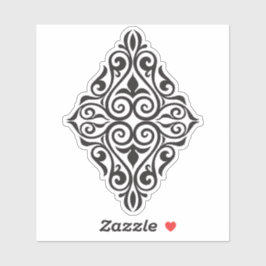 Luxe Vintage Bloemstuk Decoratieve Kunst Sticker