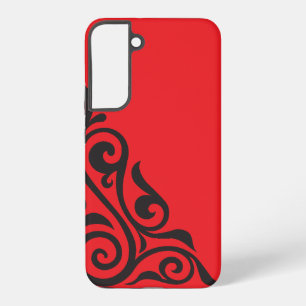 Luxe Vintage Bloemstuk Frame Decoratieve Kunst Samsung Galaxy Hoesje