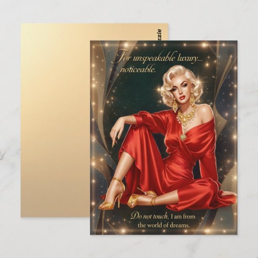 Luxe Vintage Briefkaart (Voorkant / Achterkant)