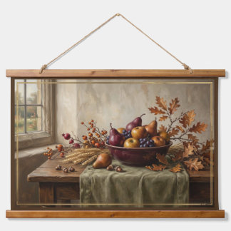 Luxe Vintage Herfst Stilleven Europese Kunst Hangend Wandkleed