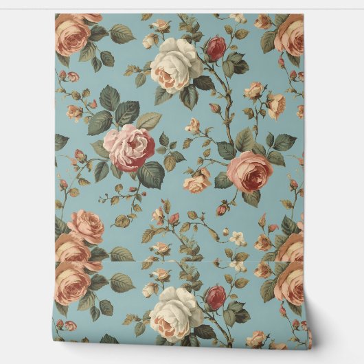 Luxe Vintage Indira Bloem Behang (Afrollen)