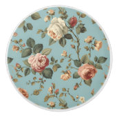 Luxe Vintage Indira Bloemstuk Keramische Knop (Voorkant)