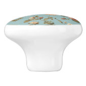 Luxe Vintage Indira Bloemstuk Keramische Knop (Zijkant)
