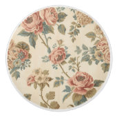 Luxe Vintage Indira Bloemstuk Keramische Knop (Voorkant)