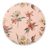 Luxe Vintage Indira Bloemstuk Keramische Knop (Voorkant)