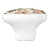 Luxe Vintage Indira Bloemstuk Keramische Knop (Zijkant)