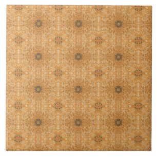 Luxe Vintage Islamitisch Geometrisch Zand Terracot Tegeltje